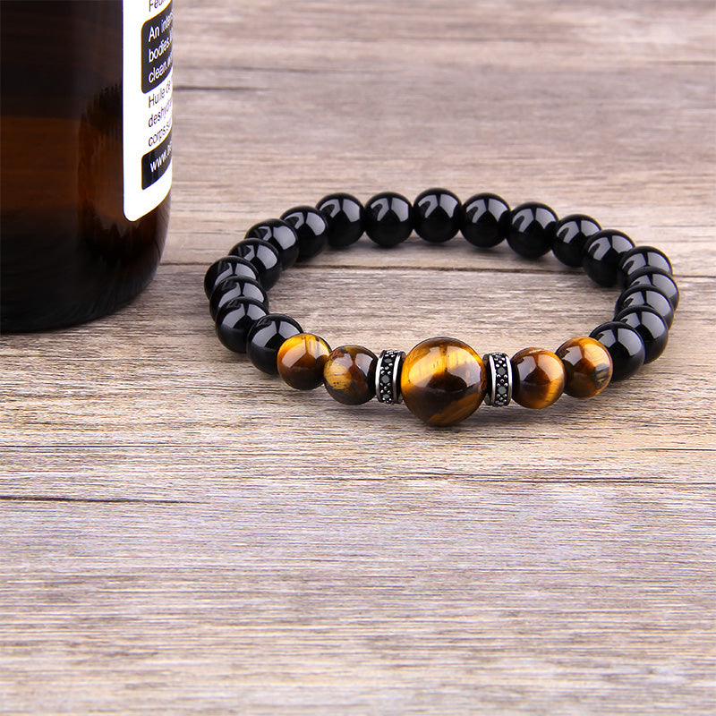 Tiger-eye style bead bracelet, product image 4