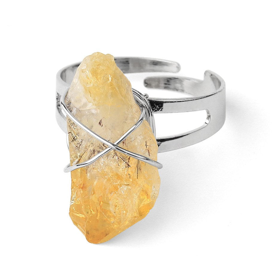 Adjustable crystal chip ring, side product view