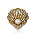 Vintage Pearl Shell Brooch - Shell A