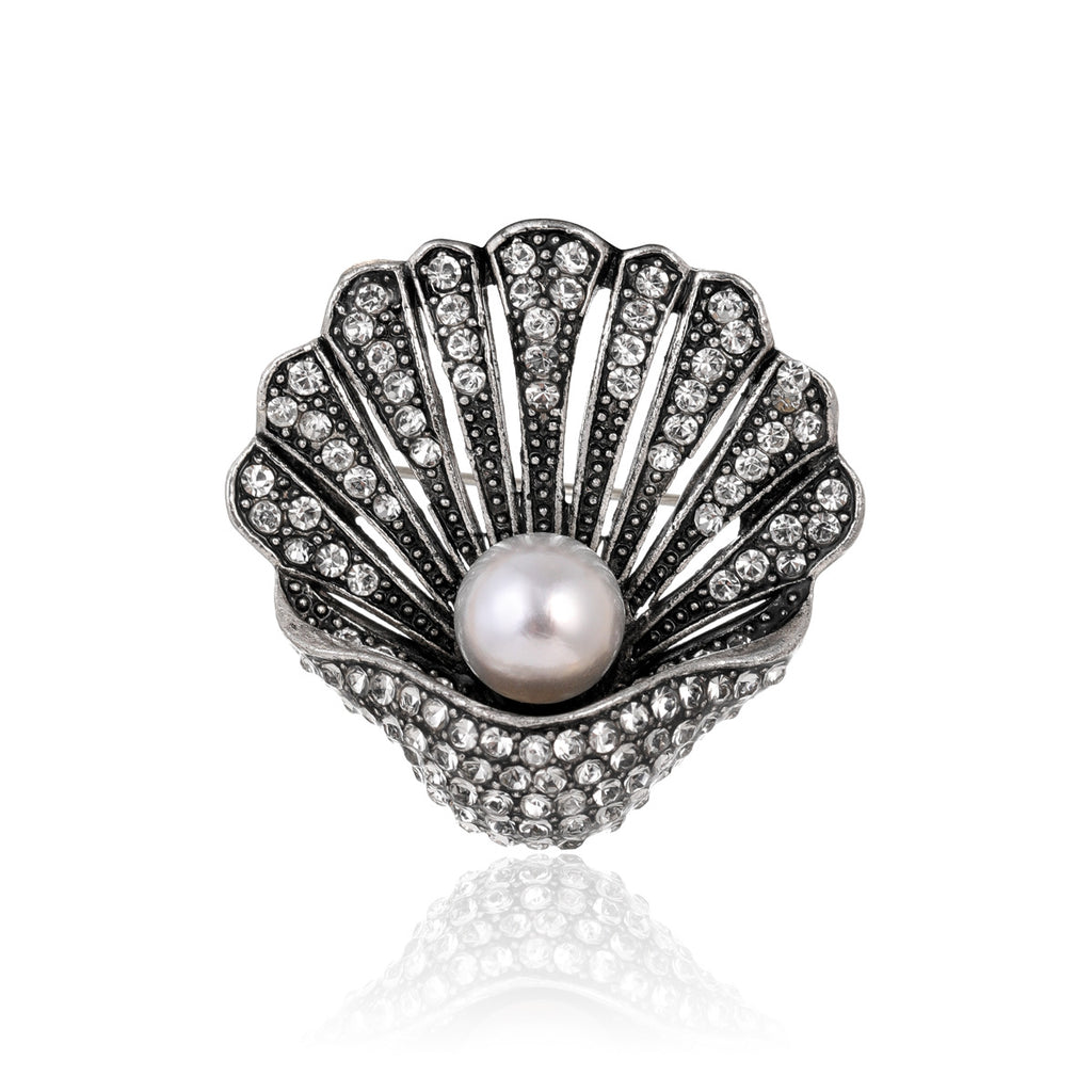 Vintage Pearl Shell Brooch - Shell B