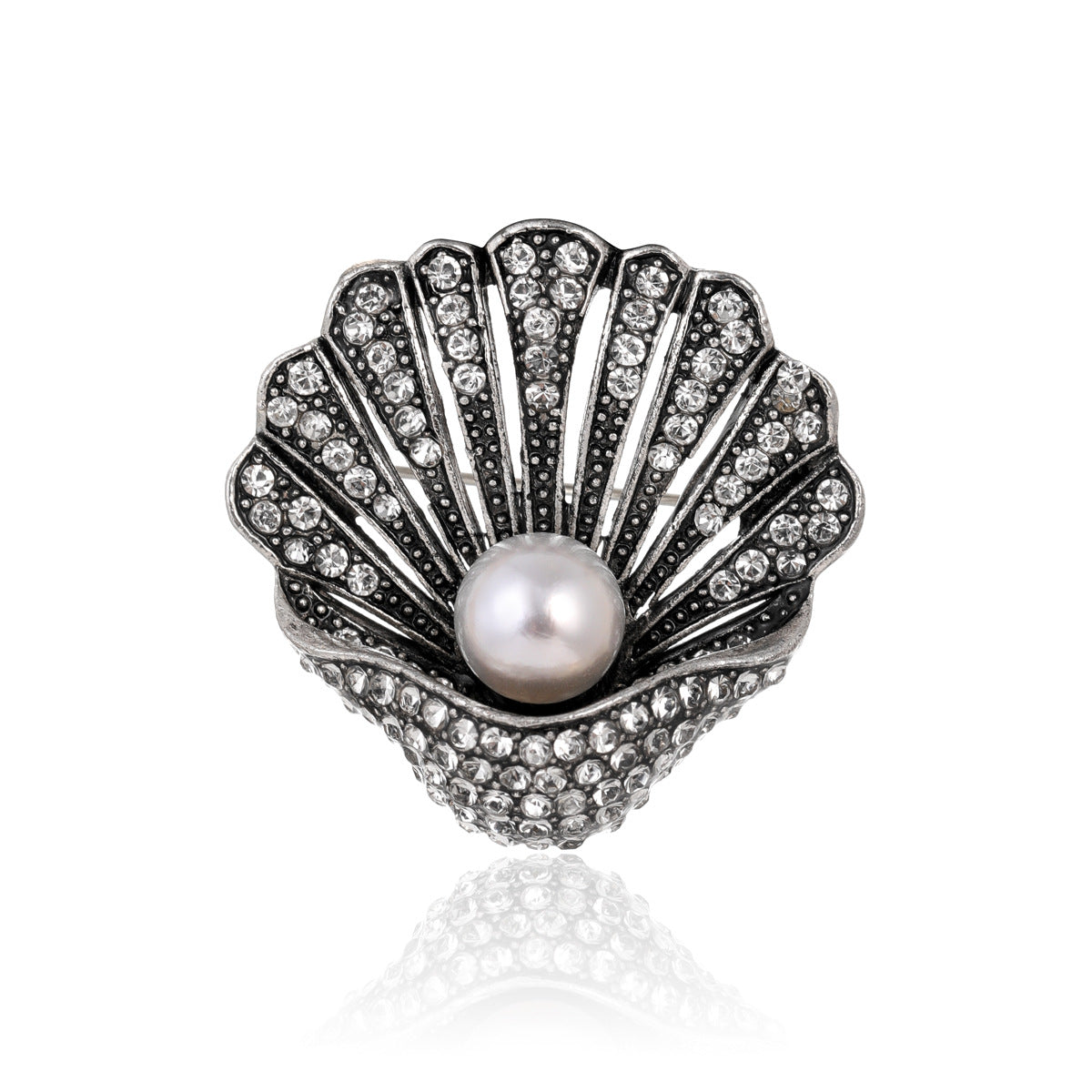 Vintage Pearl Shell Brooch - Shell B