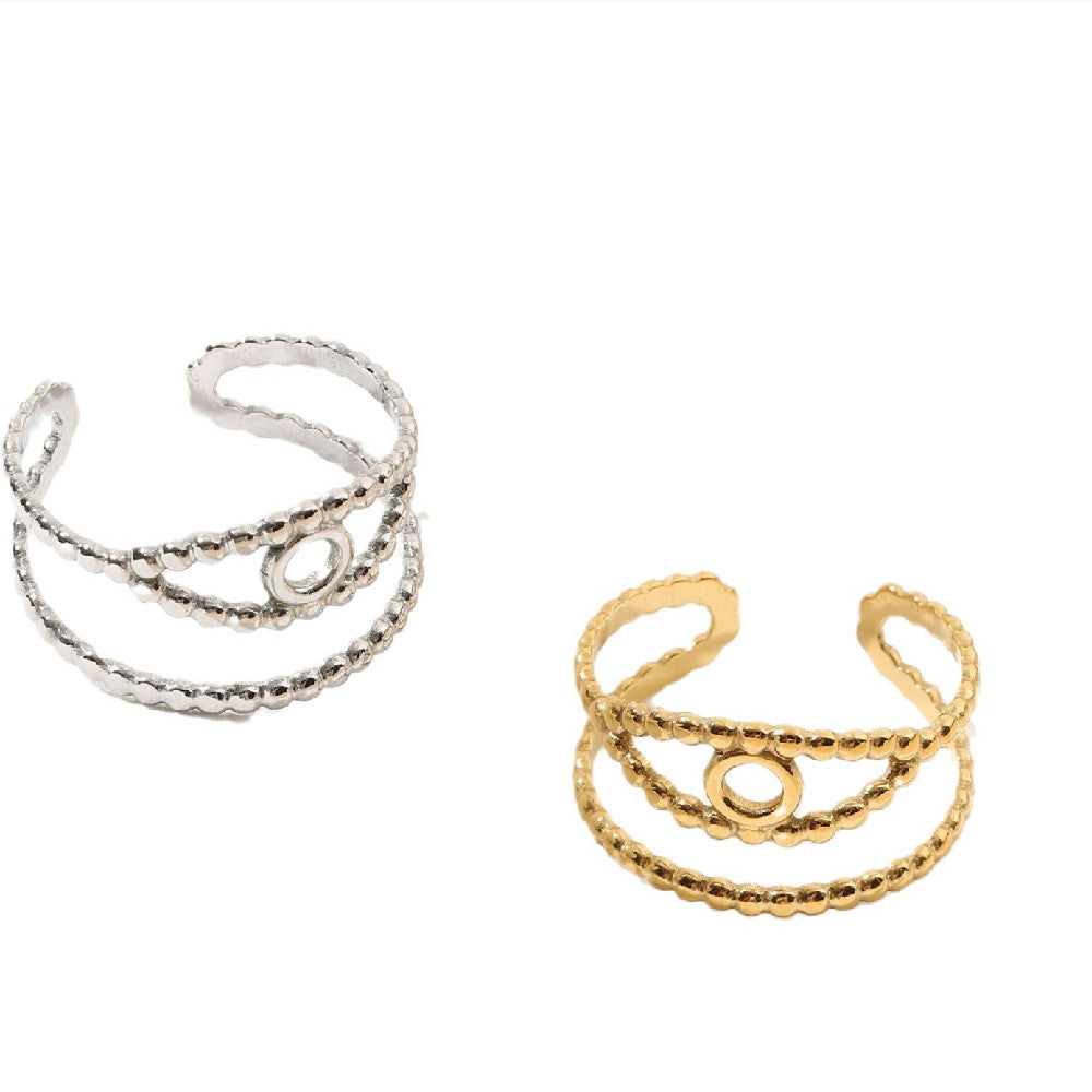 French Retro Adjustable Sculptural Ring