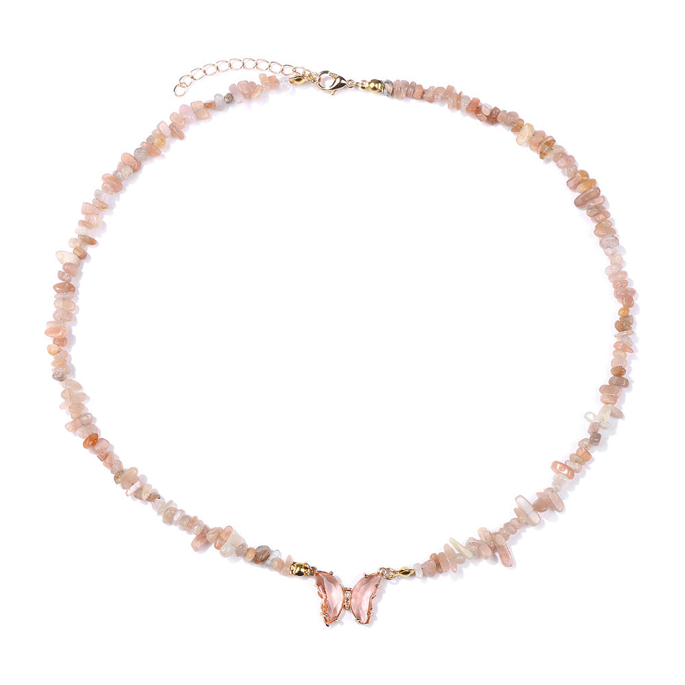 Butterfly beaded pendant necklace, product image 16