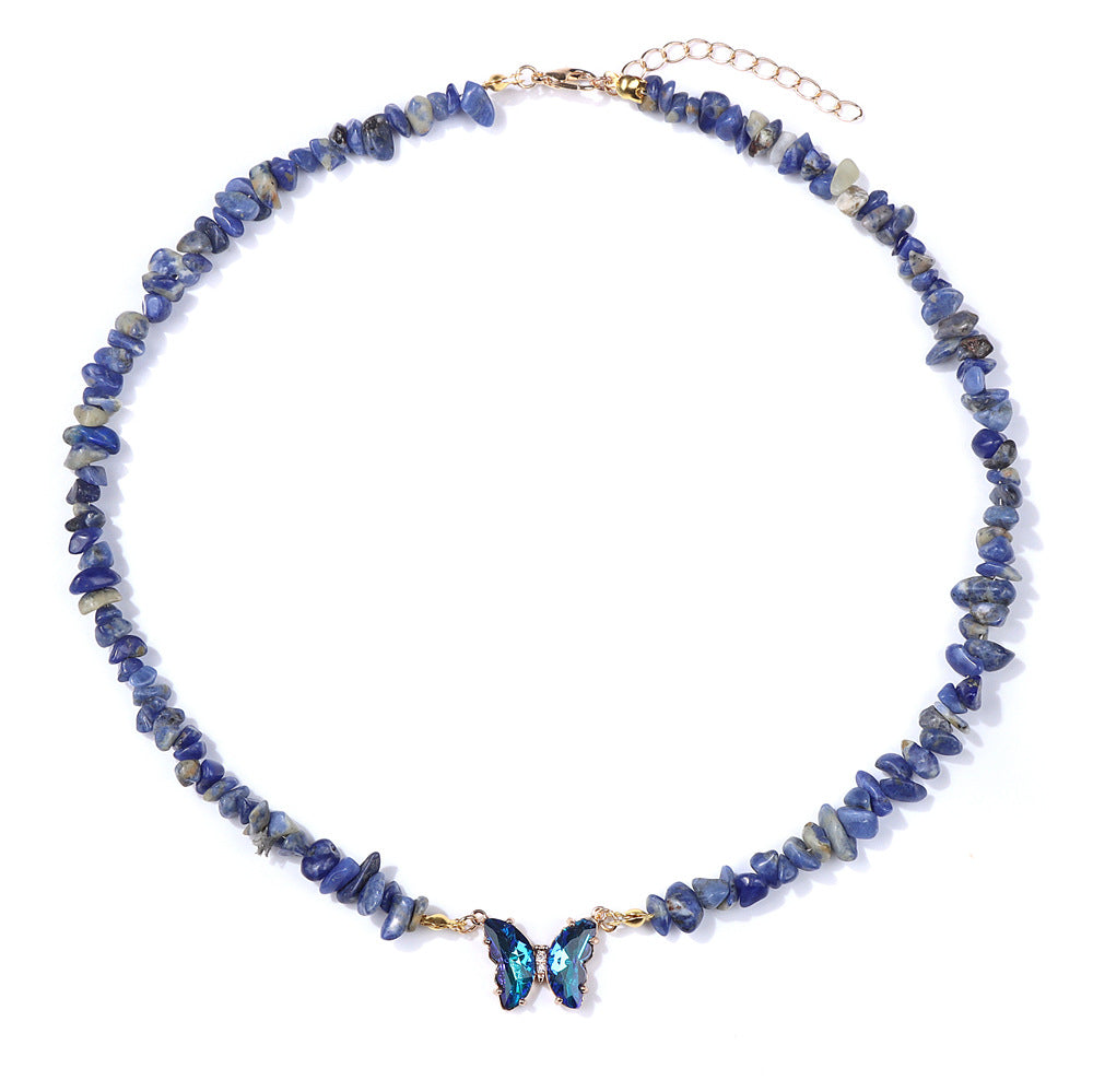Butterfly beaded pendant necklace, product image 14