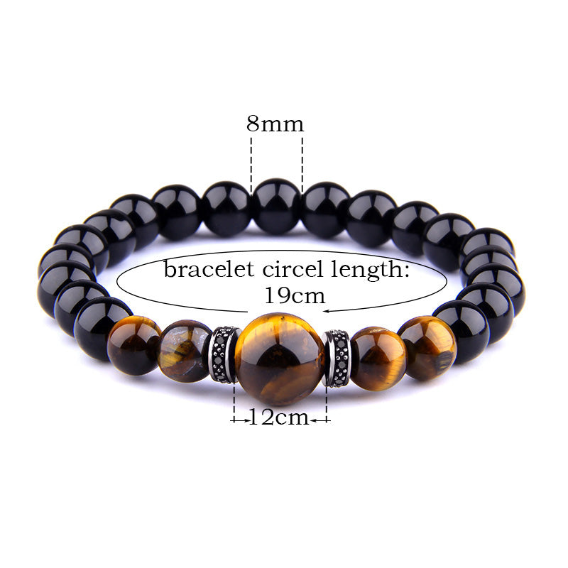 Tiger-eye style bead bracelet, product image 8