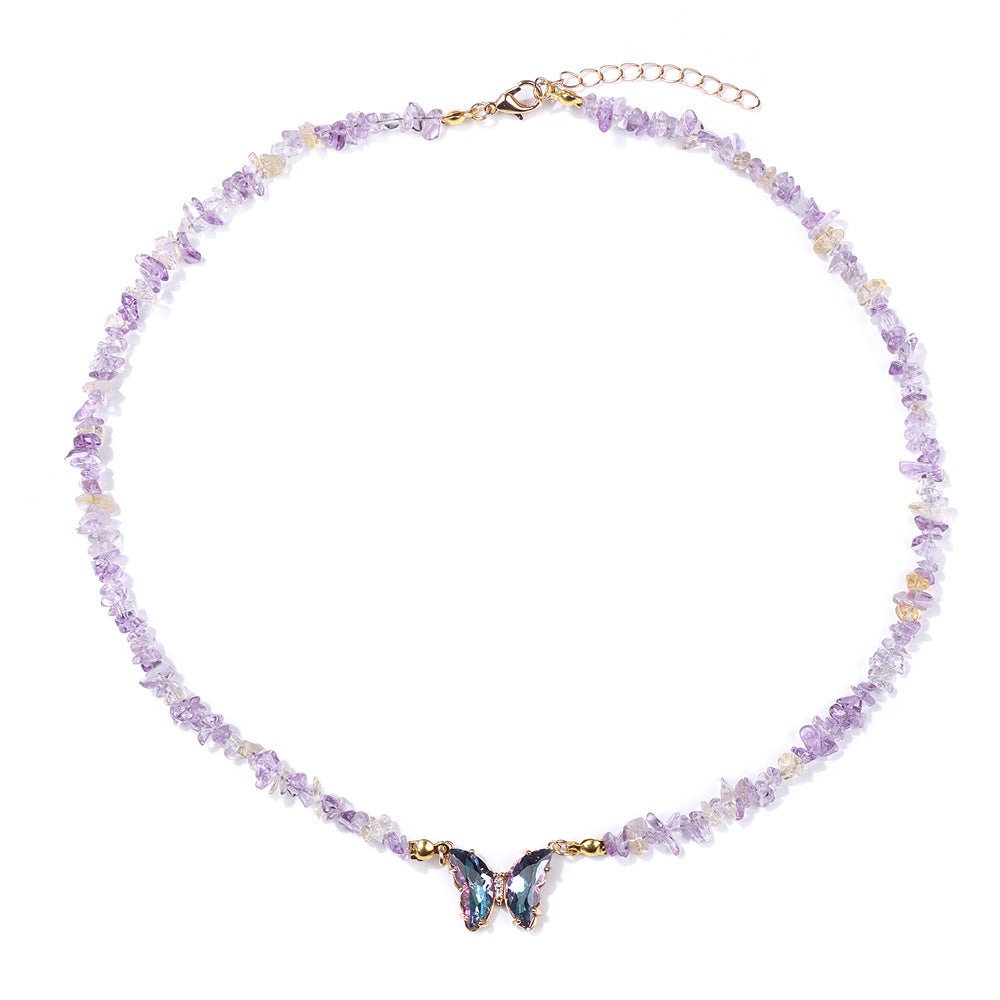 Butterfly beaded pendant necklace, product image 15