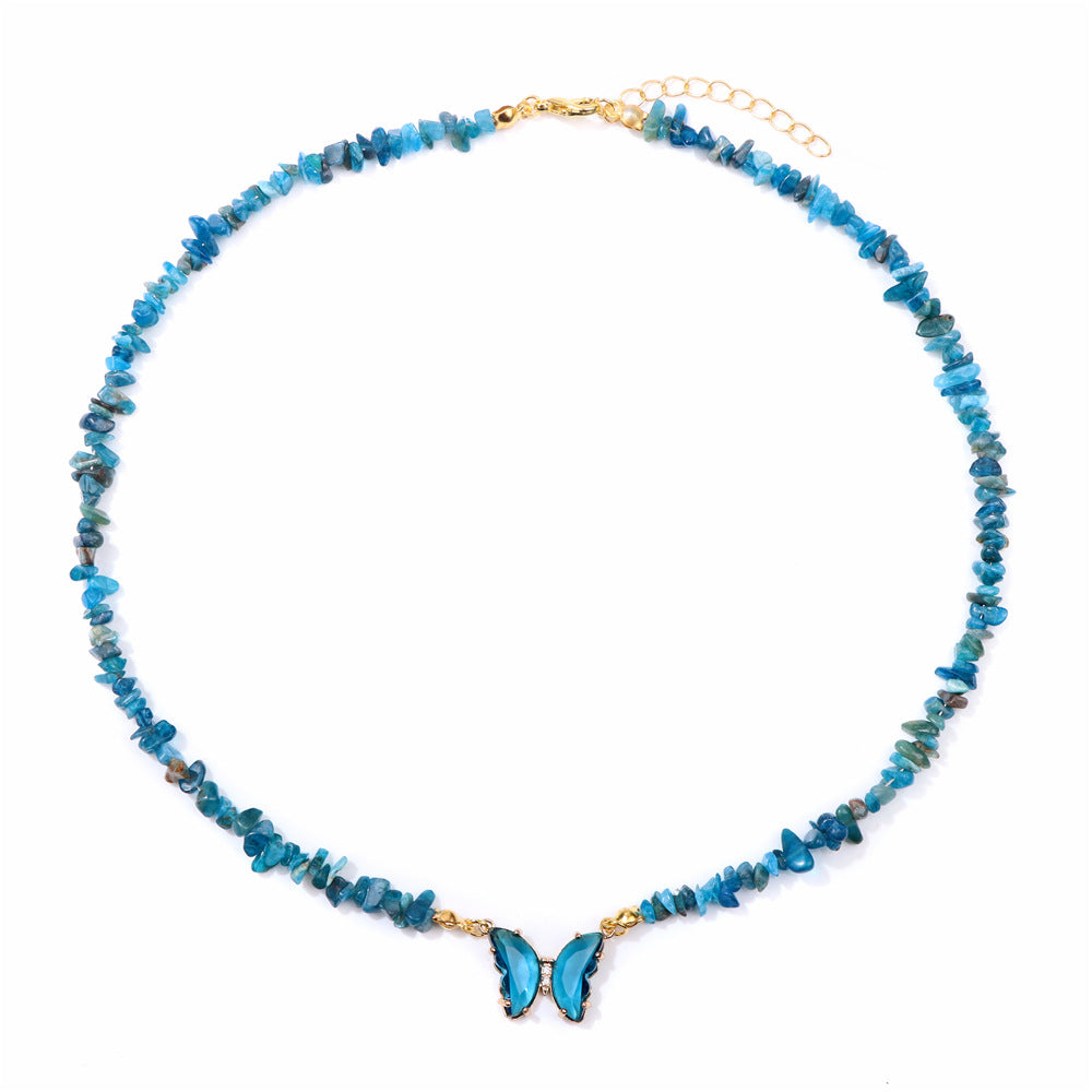 Butterfly beaded pendant necklace, product image 18