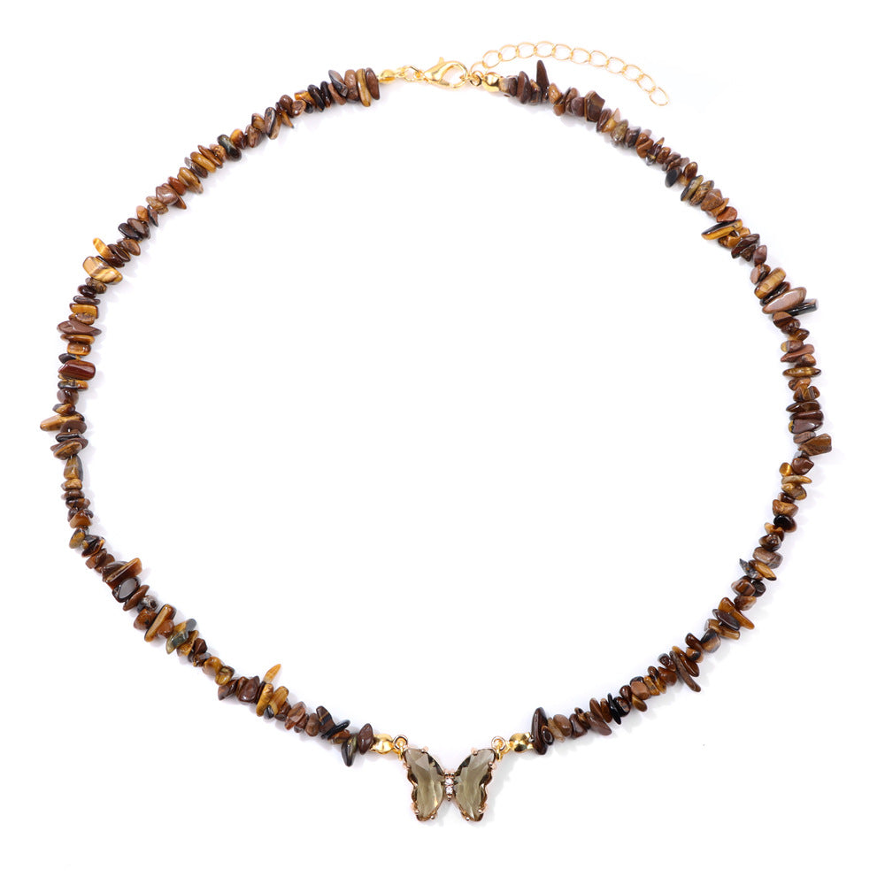 Butterfly beaded pendant necklace, product image 8