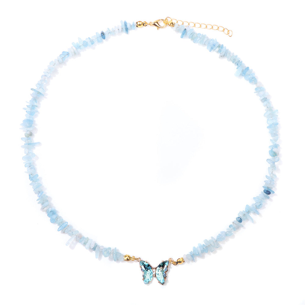 Butterfly beaded pendant necklace, product image 7