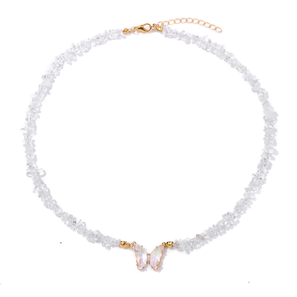 Butterfly beaded pendant necklace, product image 20
