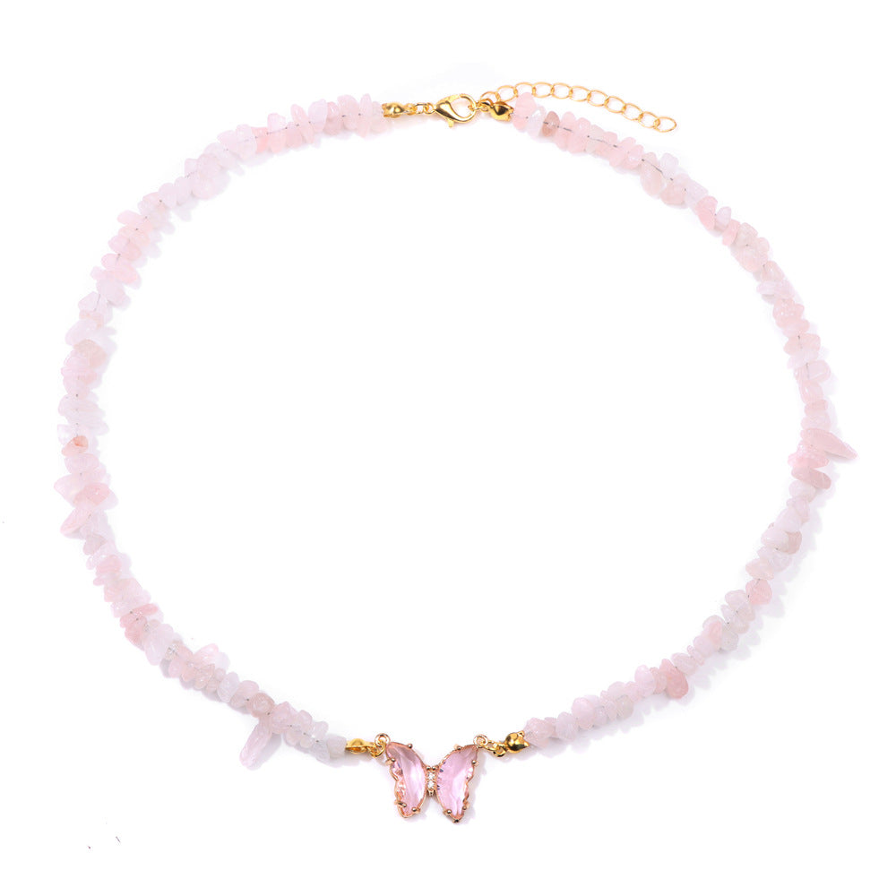 Butterfly beaded pendant necklace, product image 19