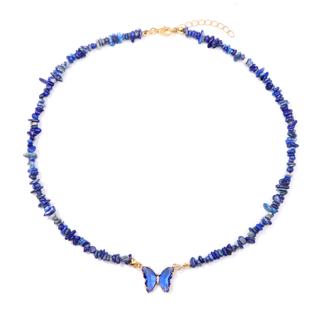 Butterfly beaded pendant necklace, product image 9